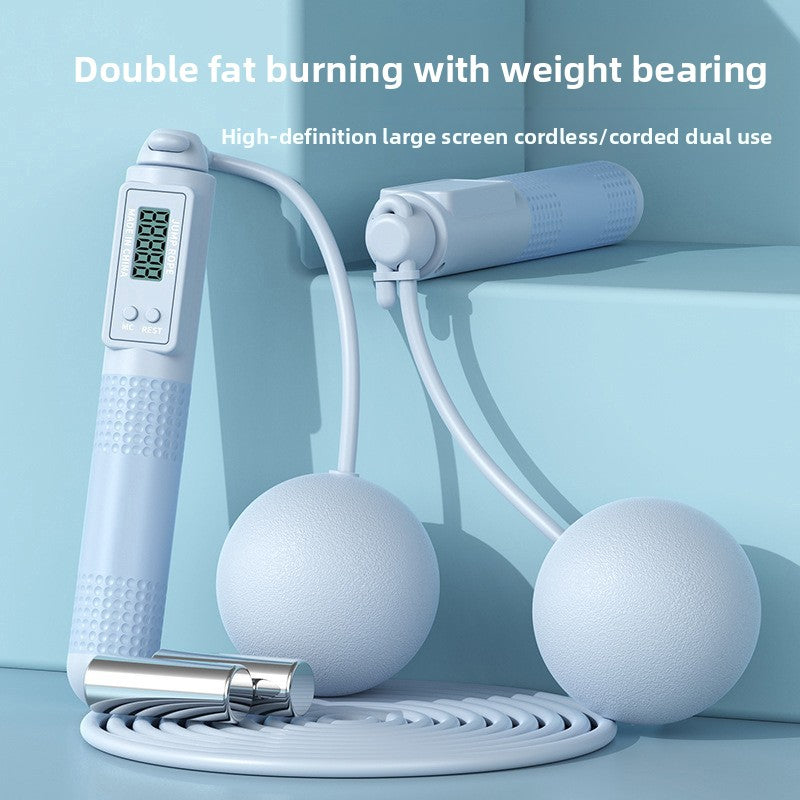 Smart counting weighted skipping rope