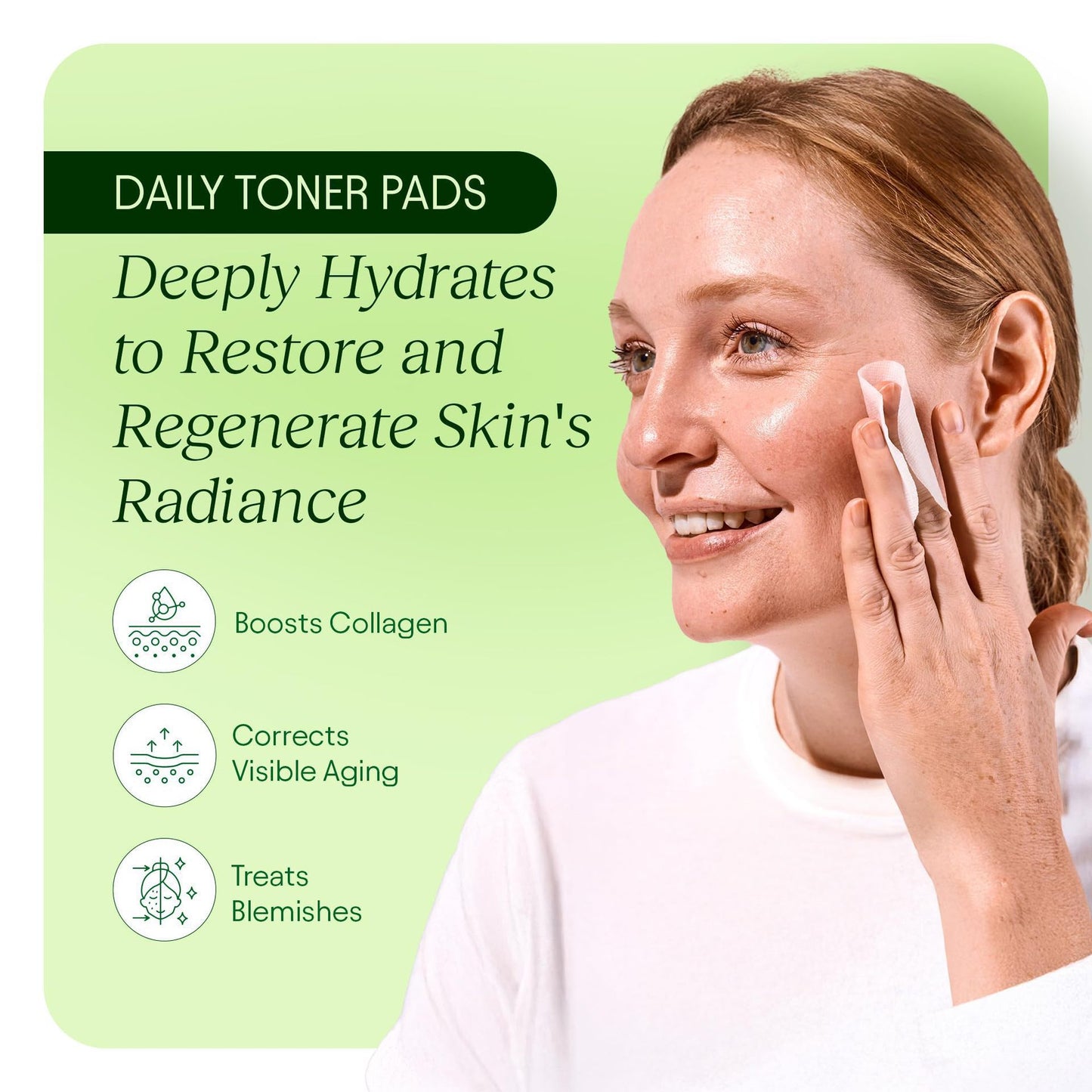 Exfoliating Centella Asiatica Skincare Toner Pads