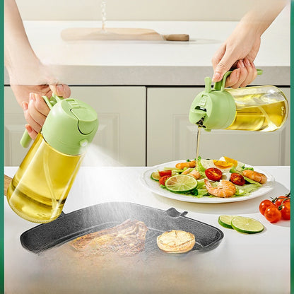 Automatic Dual-Use Glass Oil Spray Bottle