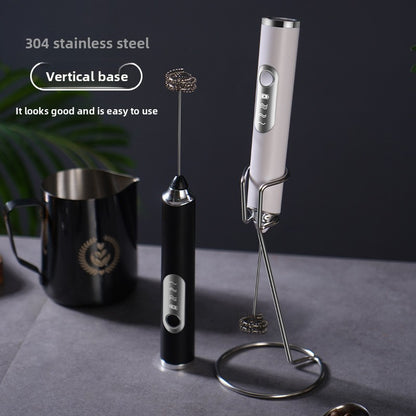 Electric Milk Frother Handheld Whisk for Coffee