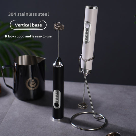 Electric Milk Frother Handheld Whisk for Coffee