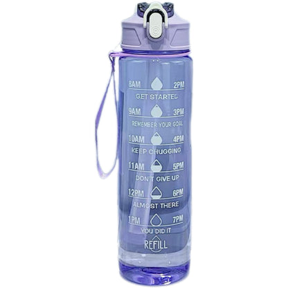 Sports Water Bottle with Straw and Handle