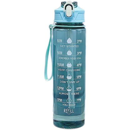 Sports Water Bottle with Straw and Handle