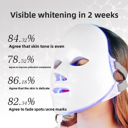 Rechargeable LED Light Therapy Facial Mask Device