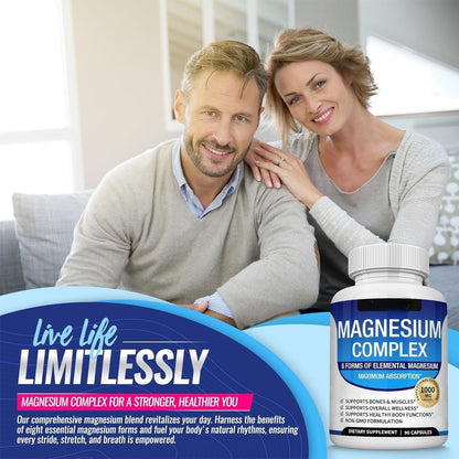 Magnesium Glycinate Capsules Dietary Supplement
