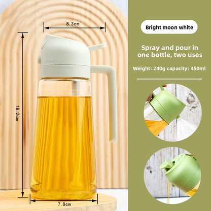 Automatic Dual-Use Glass Oil Spray Bottle