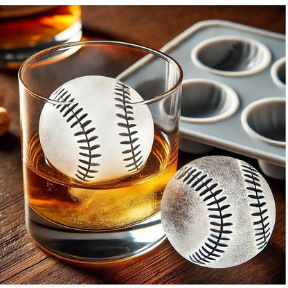 Baseball Ice Mold Spherical Ice Cube Maker