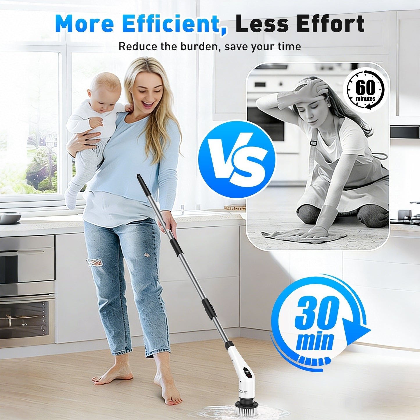 Multifunction Electric Bathroom Scrubber