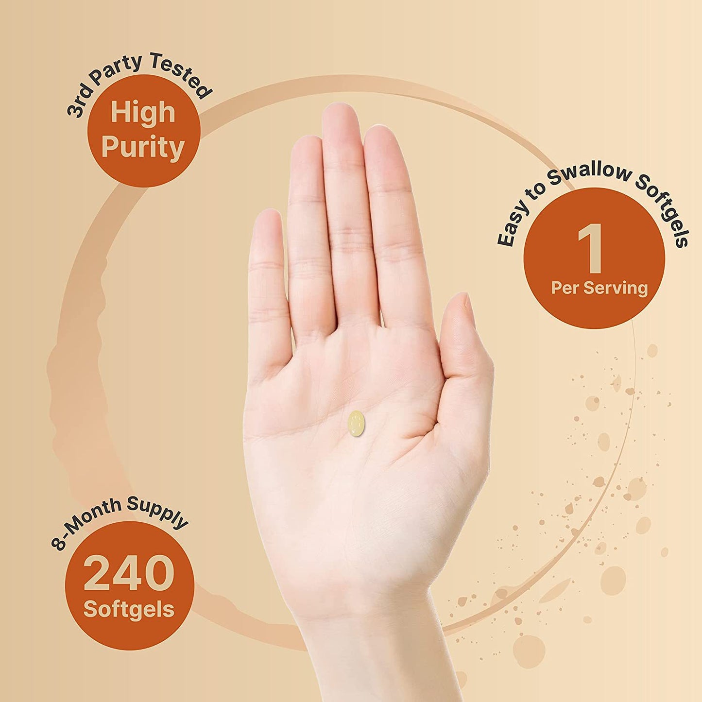 Vitamin D3 and K2 Softgel Capsules