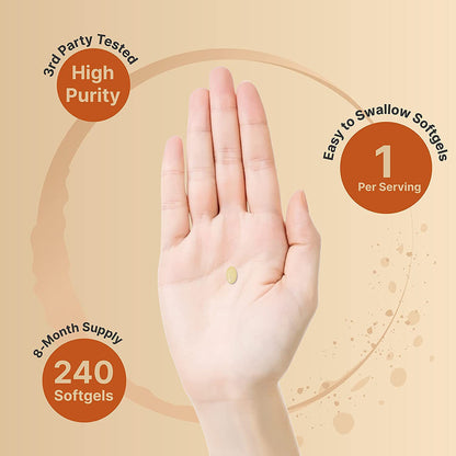 Vitamin D3 and K2 Softgel Capsules