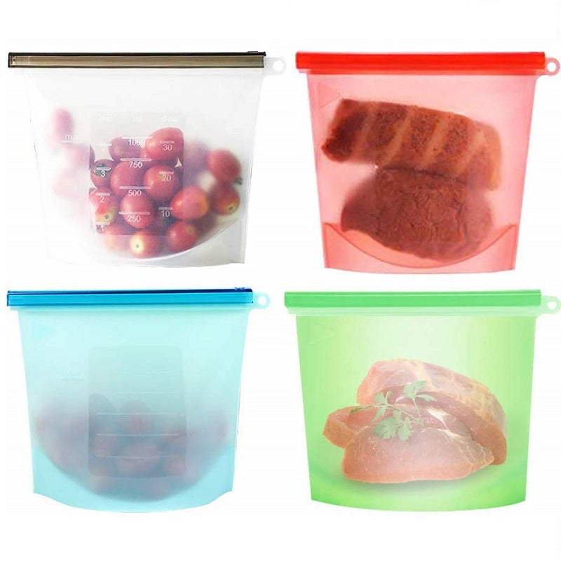 Household Food-Grade Fruit and Vegetable Storage Sealed Bags Silicone Preservation Bags