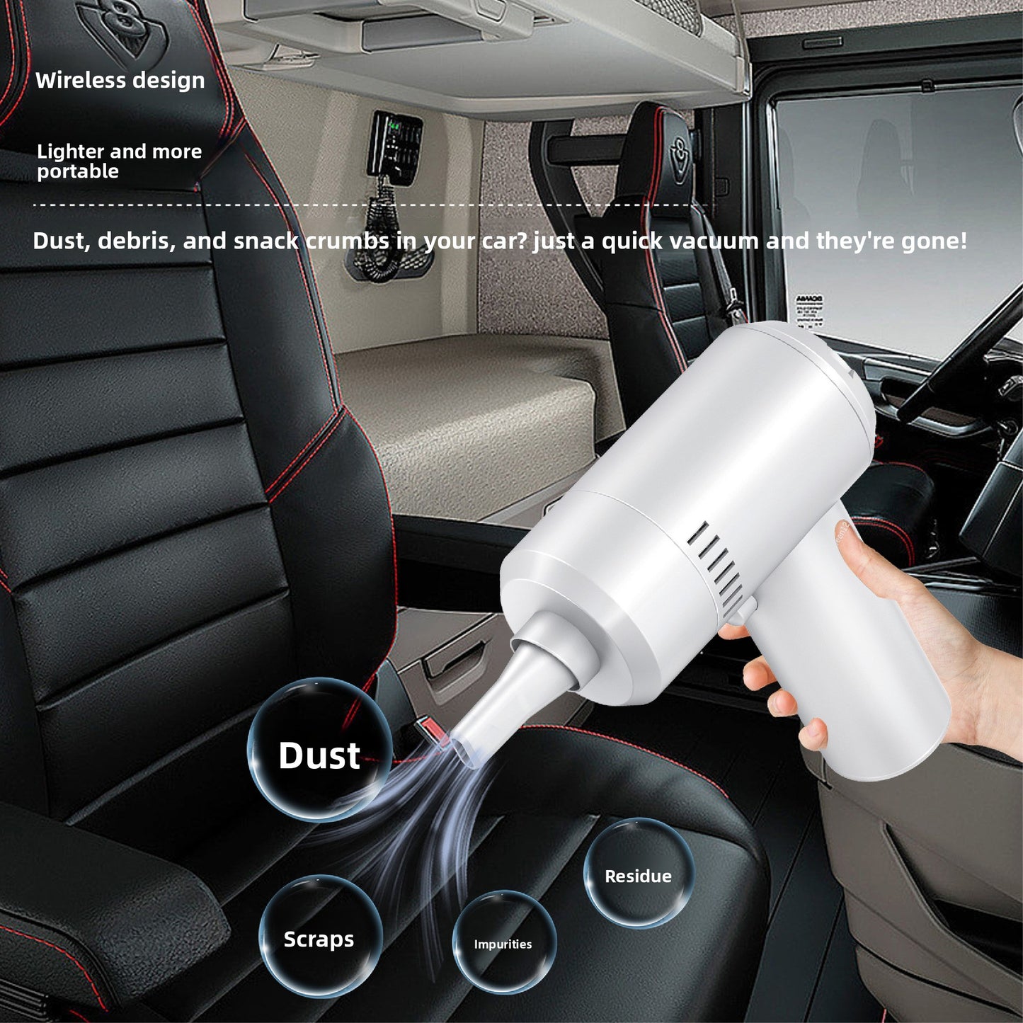 Portable USB Rechargeable Handheld Vacuum Cleaner