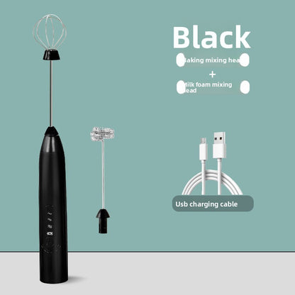 Electric Milk Frother Handheld Whisk for Coffee