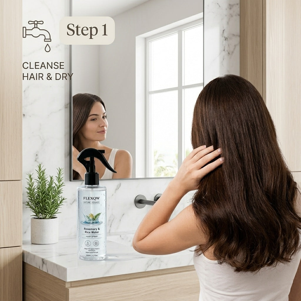 Rosemary Hair Care Leave-In Spray for Smooth Shiny Moisturized Hair