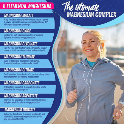 Magnesium Glycinate Capsules Dietary Supplement