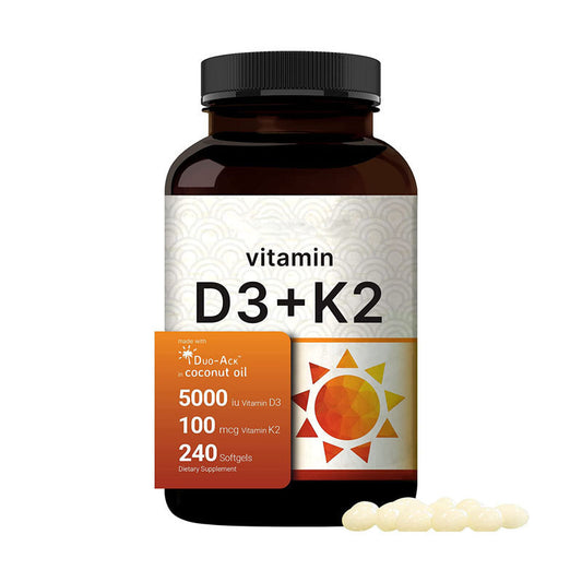 Vitamin D3 and K2 Softgel Capsules