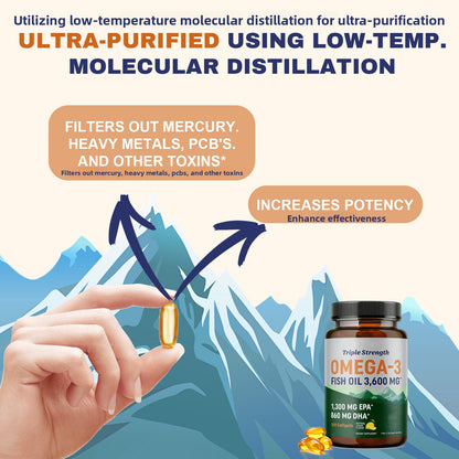 Fish Oil Soft Capsules Omega-3 Supplement