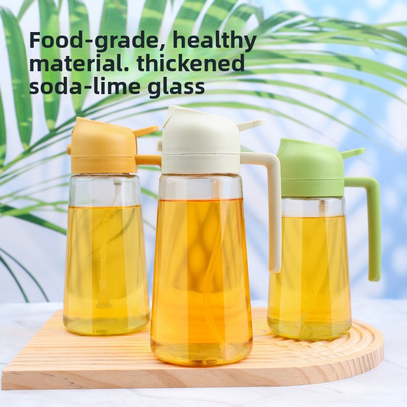 Automatic Dual-Use Glass Oil Spray Bottle