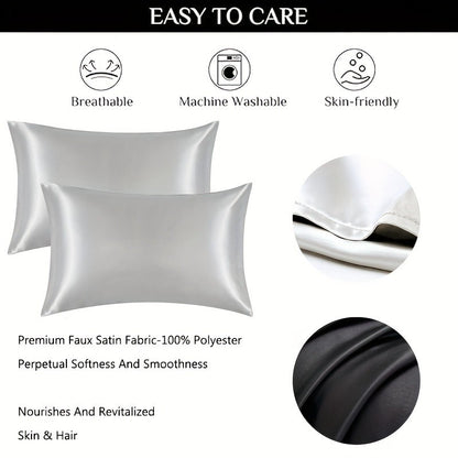 Imitation Silk Satin Pillowcase