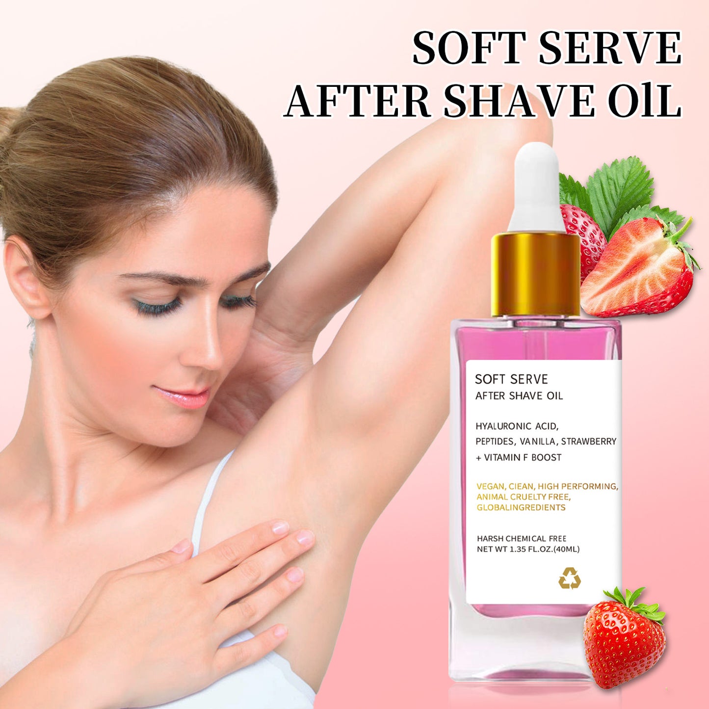 Strawberry Vanilla Aftershave Moisturizing Oil