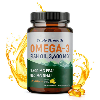 Fish Oil Soft Capsules Omega-3 Supplement