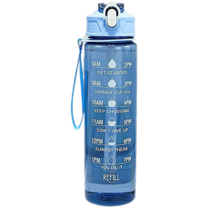 Sports Water Bottle with Straw and Handle