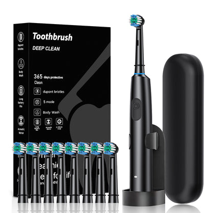Rotary Electric Toothbrush with Travel Case