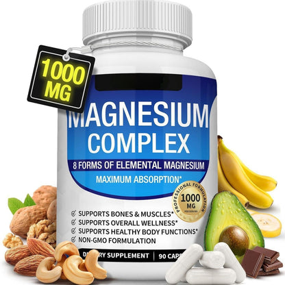 Magnesium Glycinate Capsules Dietary Supplement