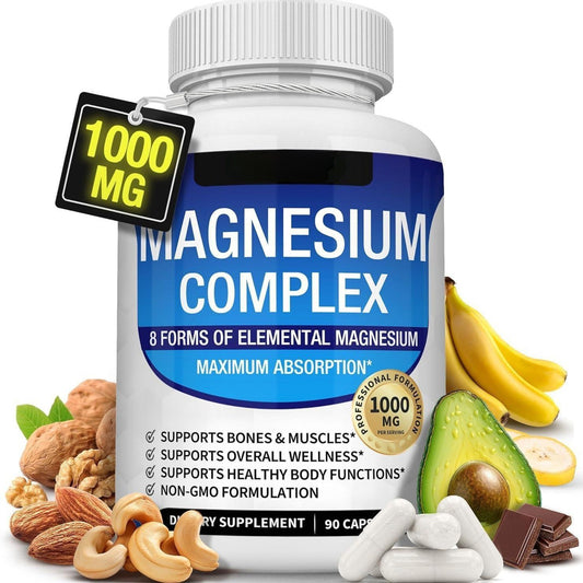 Magnesium Glycinate Capsules Dietary Supplement