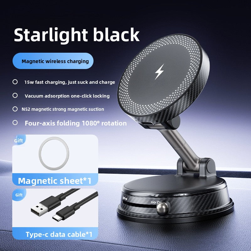 Rotating Magnetic Car Phone Holder with Wireless Charging