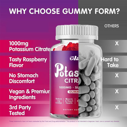 Potassium Citrate 1000mg Gummies Dietary Supplement