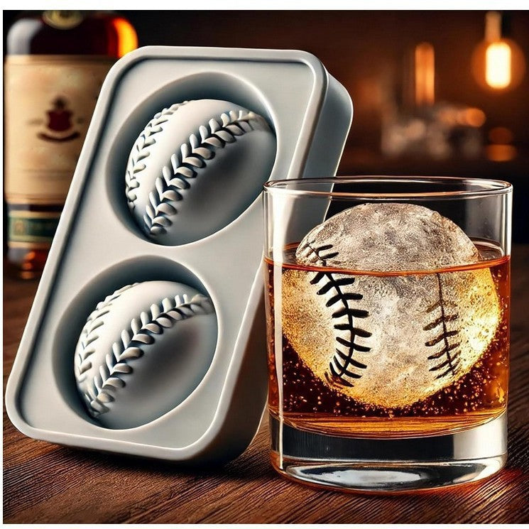 Baseball Ice Mold Spherical Ice Cube Maker