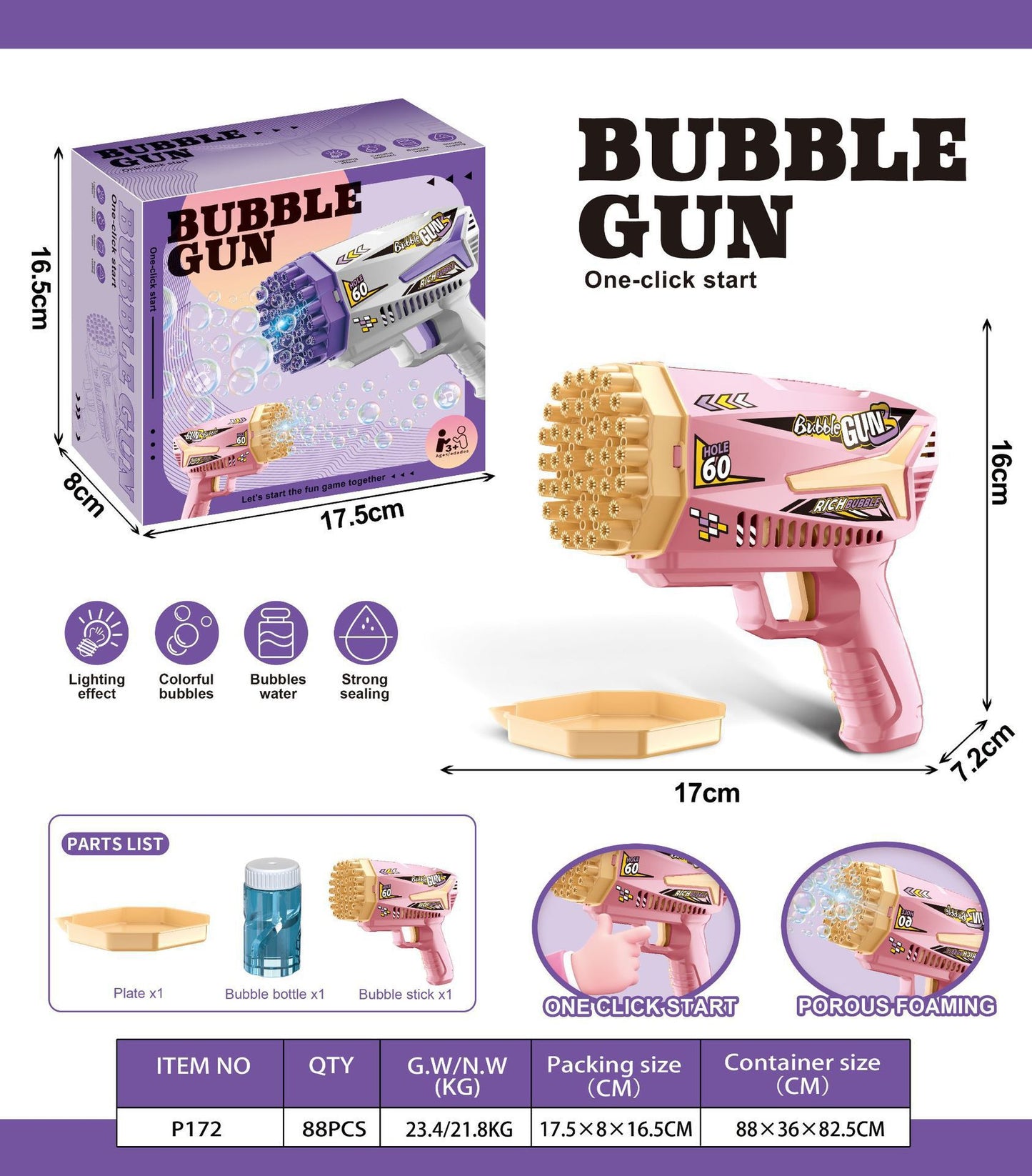Bubble Machine for Kids, Outdoor