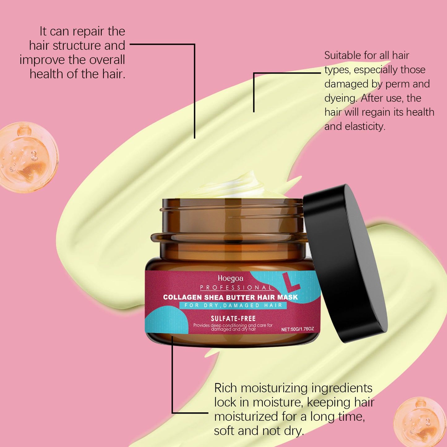 Keratin Hair Care and Nourishing Mask